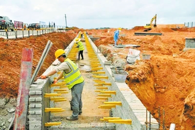 ?？谧T仙農產品加工產業園建設全面提速，預計年底前完成主體工程施工